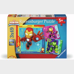 Ravensburger Iron Man &  His Awesome Friends Puslespil 3x49 Brikker