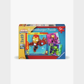 Ravensburger Iron Man &  His Awesome Friends Puslespil 3x49 Brikker