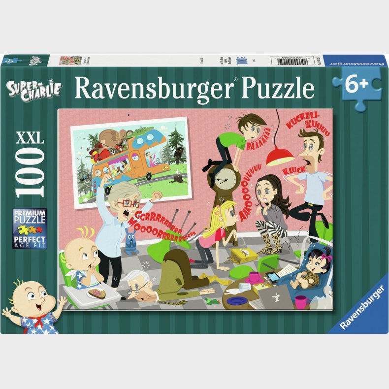 Ravensburger Super Charlie Puslespil 100 Brikker
