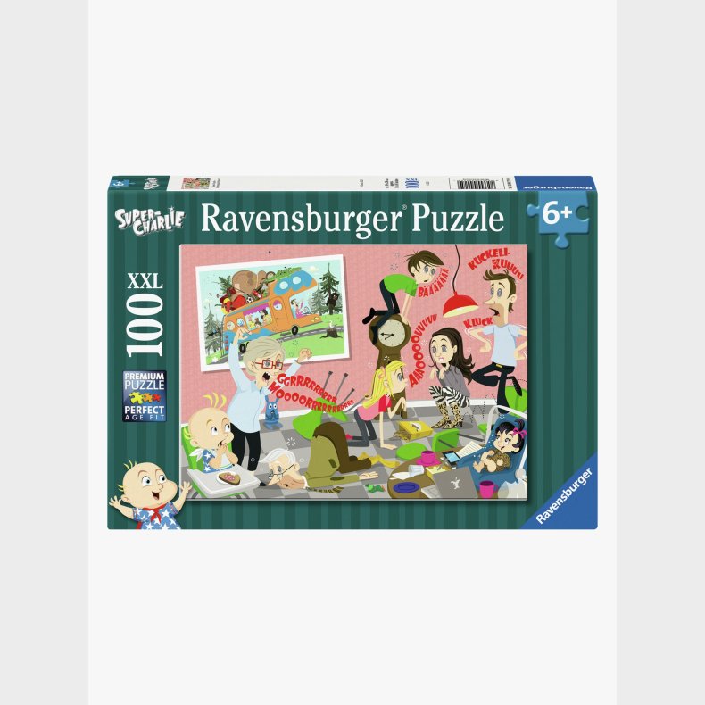 Ravensburger Super Charlie Puslespil 100 Brikker