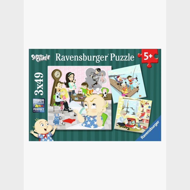 Ravensburger Puslespil Super Charlie 3-i-1