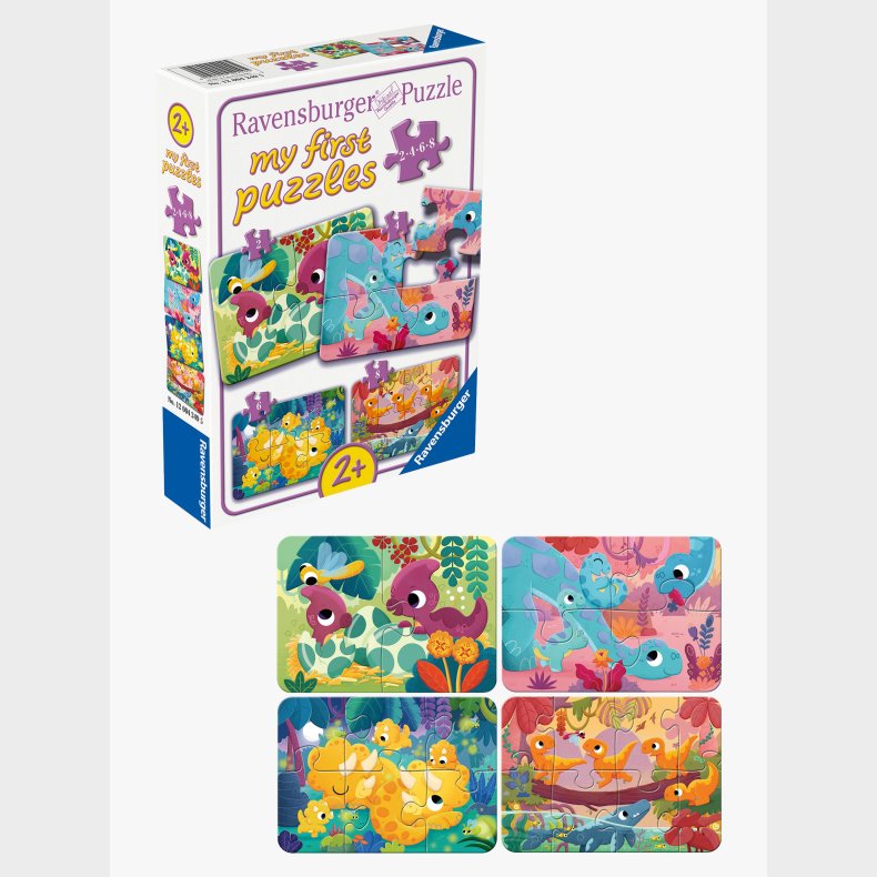 Ravensburger My First Puzzles Puslespil Dinosaurer 4-i-1