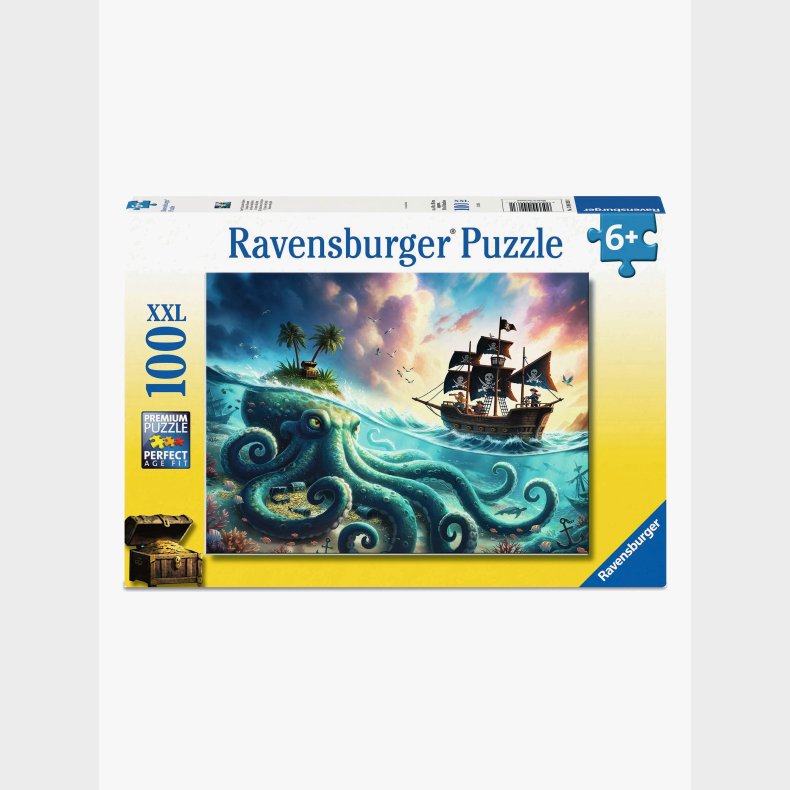 Ravensburger Puslespil Pirate Treasure 100 Brikker