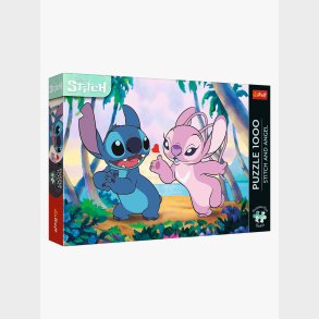 Trefl Stitch &  Angel Premium Puslespil 1000 Brikker