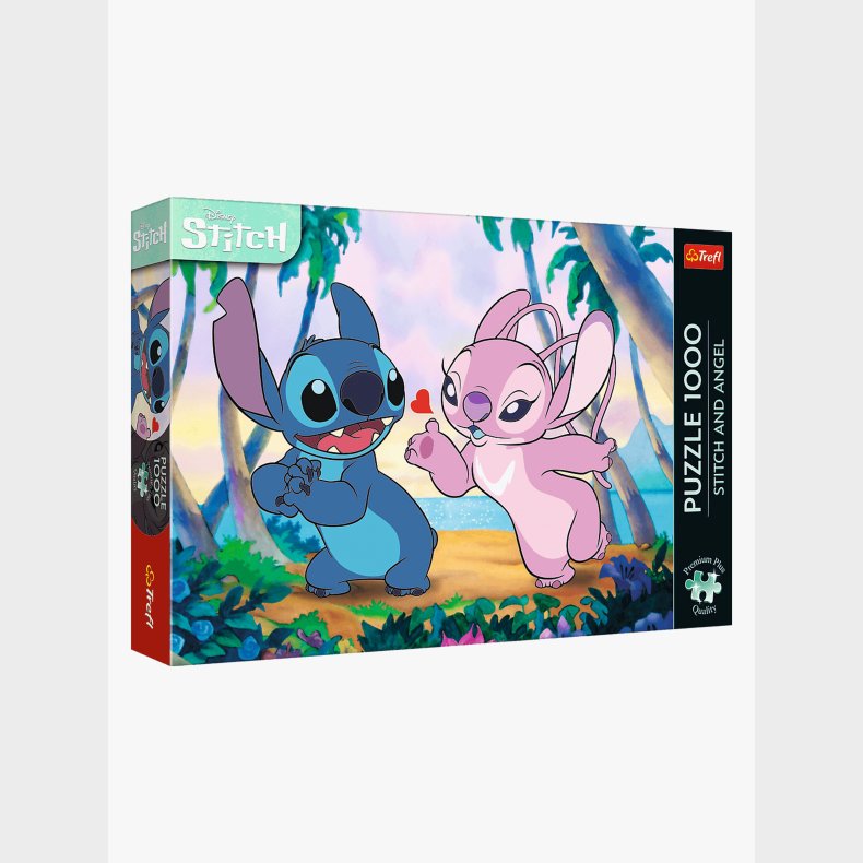 Trefl Stitch &  Angel Premium Puslespil 1000 Brikker