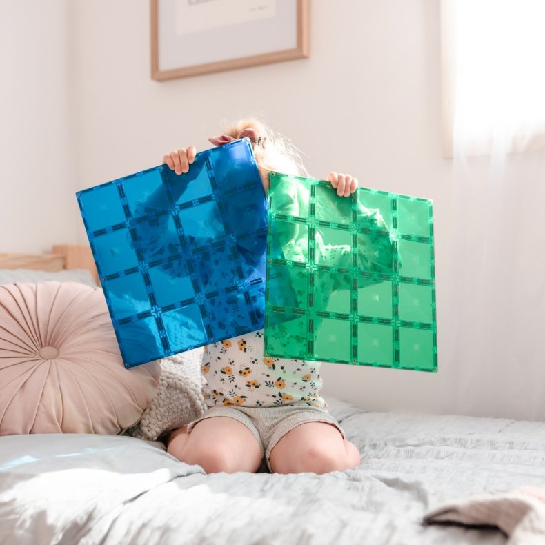 CONNETIX | Baseplates, Blue & Green, 2 stk