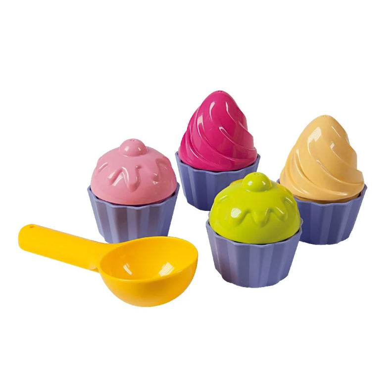 Sandforme - Cupcakes, 9 dele