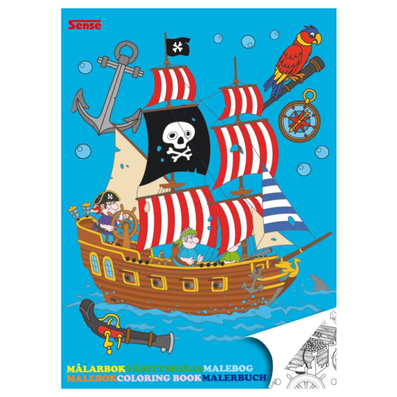 Sense | Malebog med srvere, 36 sider