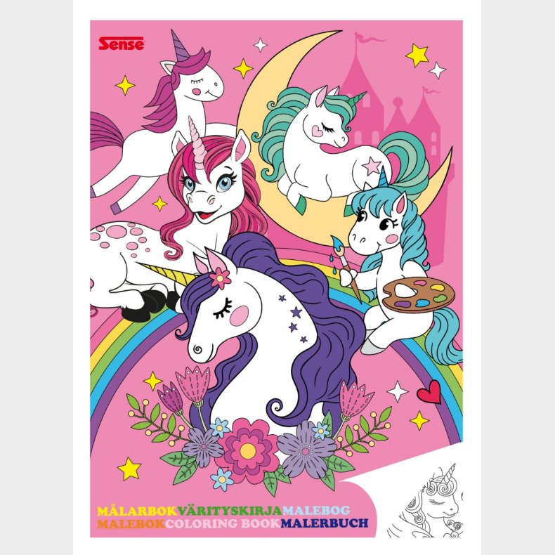 Sense | Malebog med enhjrninge, 36 sider