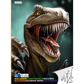 Sense | Malebog - Dinosaurer, 36 sider