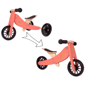 Kinderfeets | Lbecykel - Tiny Tot 2-i-1, Koral