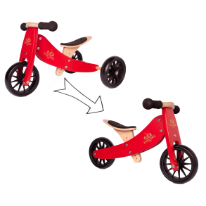 Kinderfeets | Lbecykel - Tiny Tot 2-i-1, Rd