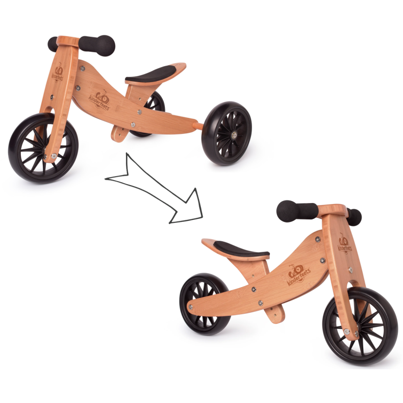 Kinderfeets | Lbecykel - Tiny Tot 2-i-1, Bambus