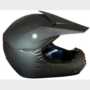 Brne Crosser Hjelm Mat Sort str.   S Ny model