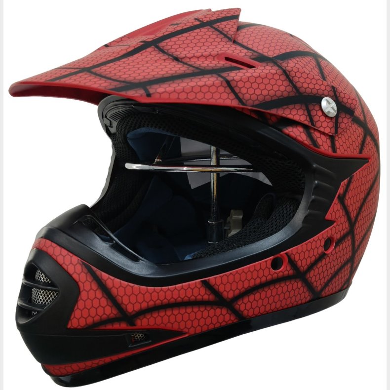 B�rne Crosser Hjelm SpiderRed str. XL