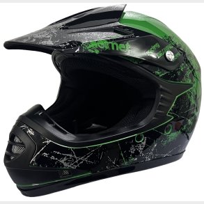 B�rne Crosser Hjelm Phantom Green str. L