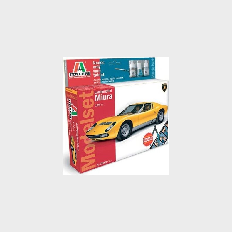 Italeri - Lamborghini Miura Bygges�t Med Maling - 1:24 - 72002