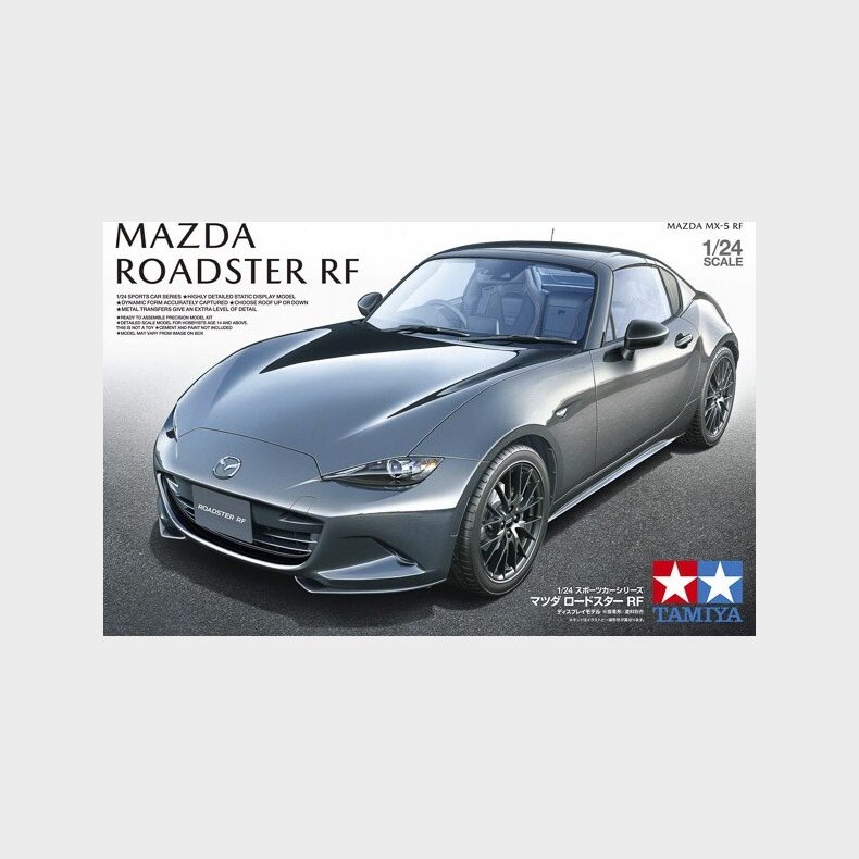 Tamiya - Mazda Roadster Rf Mx-5 Bil Bygges�t - 1:24 - 24353