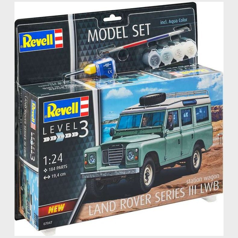 Revell - Land Rover Series Iii Bil Byggest - 1:24 - Level 3 - 67047