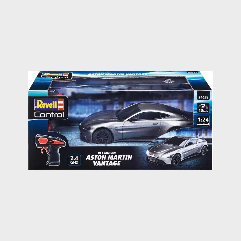 Revell - Aston Martin Fjernstyret Bil - Slv - 1:24 - 24658
