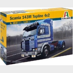 Italeri - Scania 143m Topline 4x2 Lastbil Byggest - 1:24 - 3910