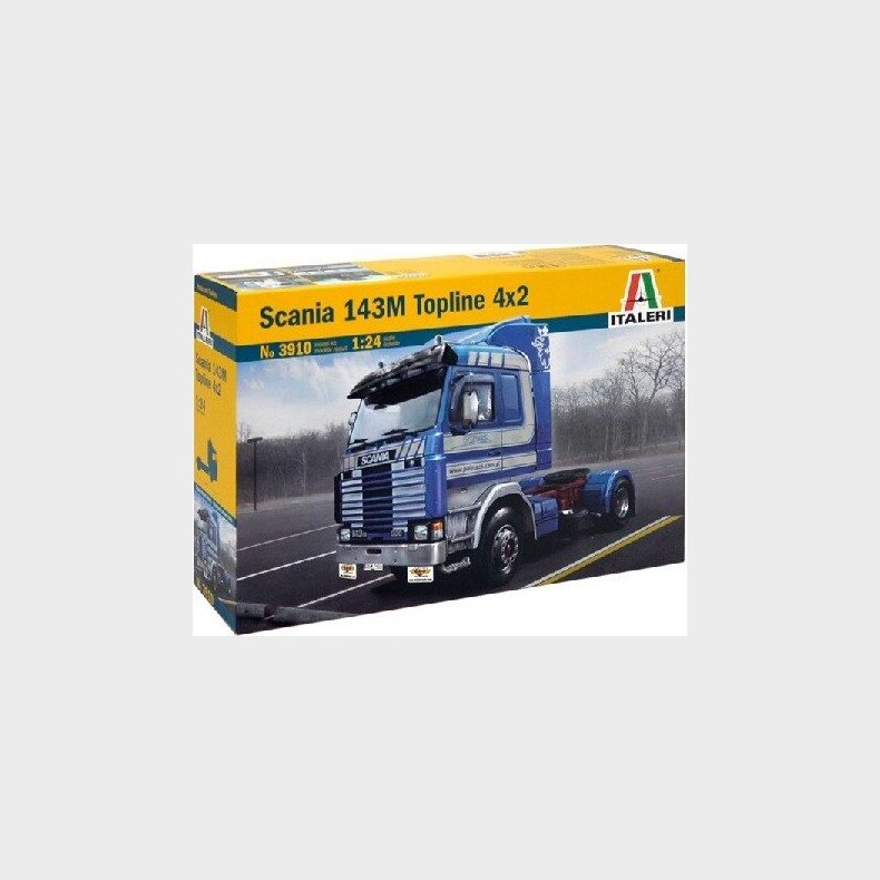 Italeri - Scania 143m Topline 4x2 Lastbil Bygges�t - 1:24 - 3910