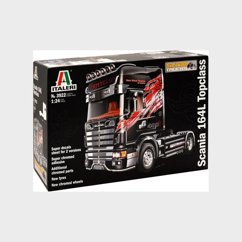 Italeri - Scania 164l Topclass Lastbil Bygges�t - 1:24 - 3922