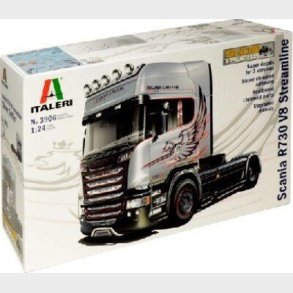 Italeri - Scania R730 Streamline Lastbil Byggest - 1:24 - 3906