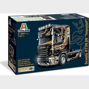 Italeri - Scania R730 V8 Topline Imperial Lastbil Bygges�t - 1:24 - 3883