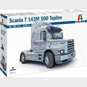 Italeri - Scania T 143m 500 Topline Lastbil Bygges�t - 1:24 - 0736