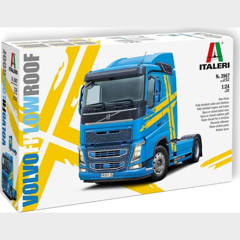 Italeri - Volvo Fh Low Roof Modellastbil Byggest - 1:24 - 3967s