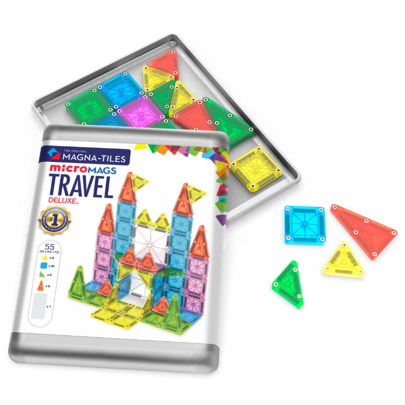 Magna-Tiles | microMAGS deluxe rejsest, 55 stk