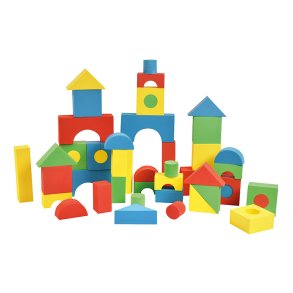 Byggeklodser af skum - Sm, 56 stk