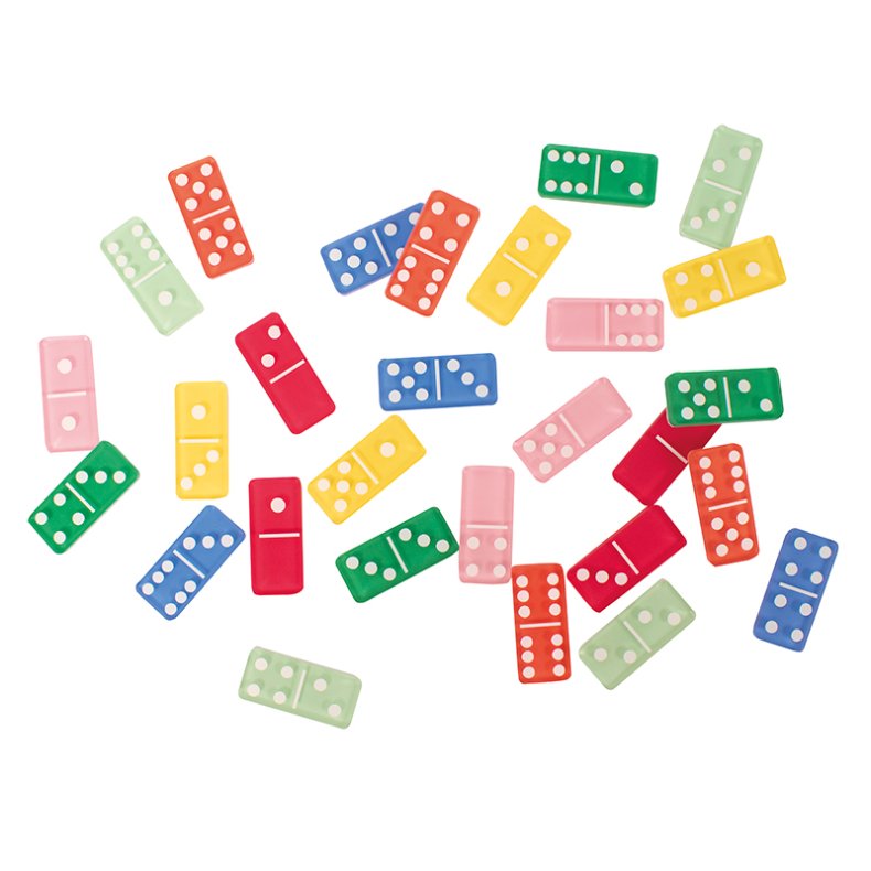 Domino til lyspanel - Transparent, 28 dele