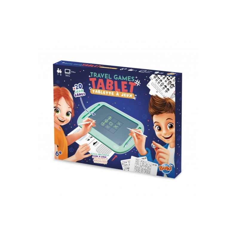 Buki France | Rejsespil - Tablet med 20 spil