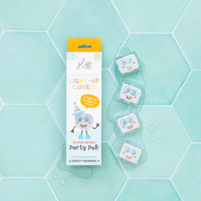 Glo Pals | Sansekuber til vand - Party Pal, 4 stk