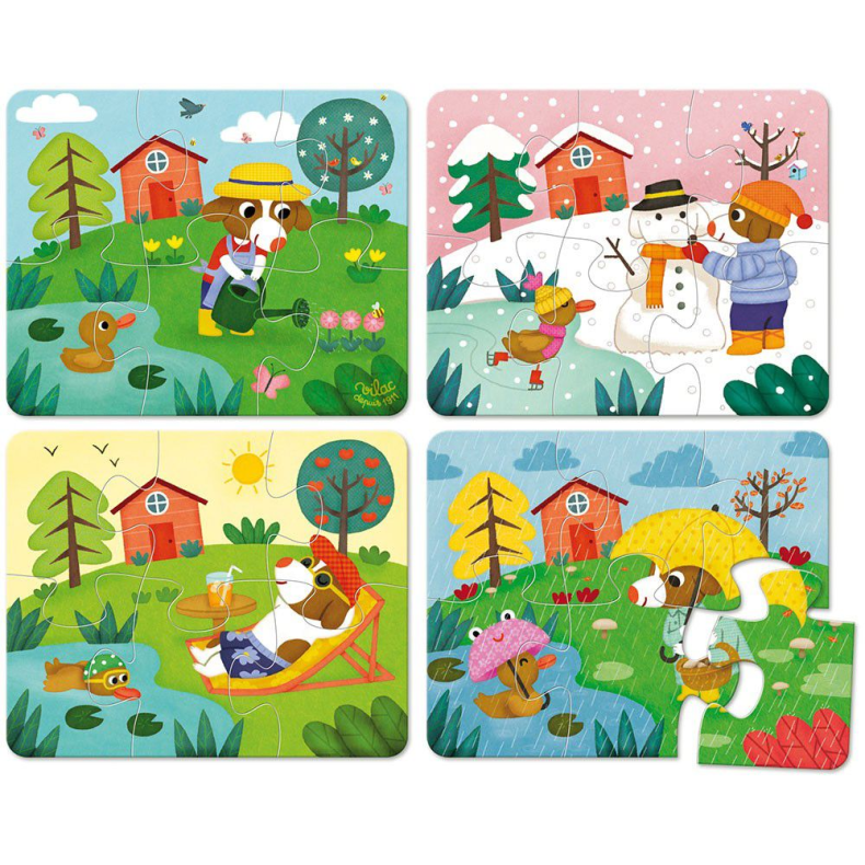 De 4 �rstider Puslespil 4x6