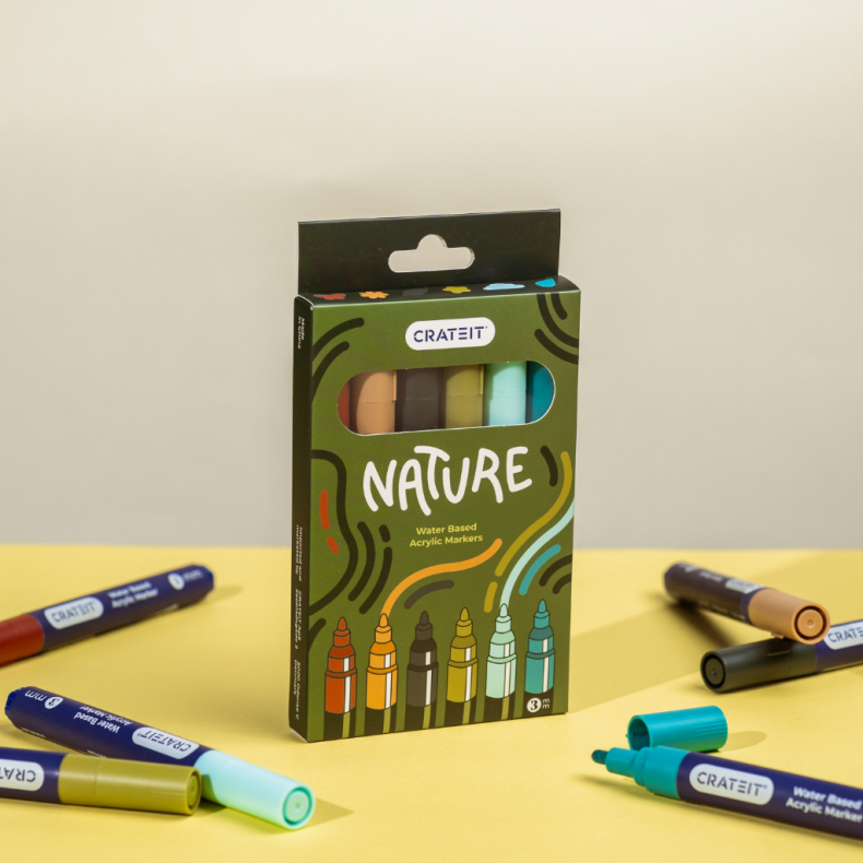 Crateit tusser - Natur 3 mm., 6 stk