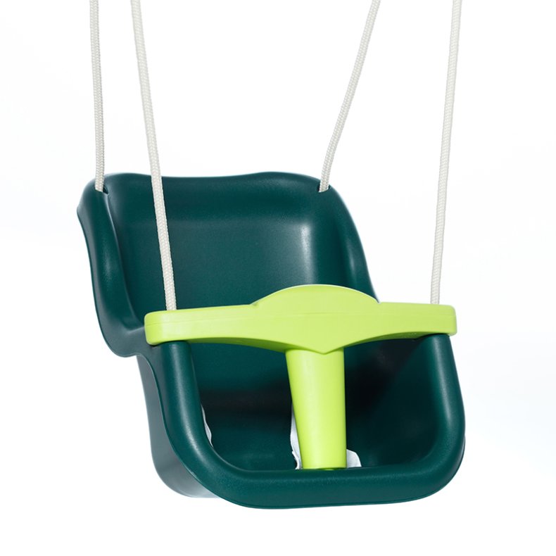 DICE | Babygynge - Mrkegrn/lime (beige reb)