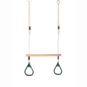 DICE | Trapezgynge m. ringe - Mrkegrn (beige reb)