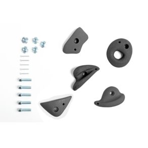 DICE | Klatregreb medium (inkl skruer) - Antracit, 5 stk