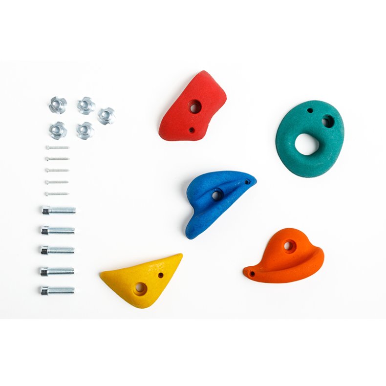 DICE | Klatregreb medium (inkl skruer) - Kulrt, 5 stk