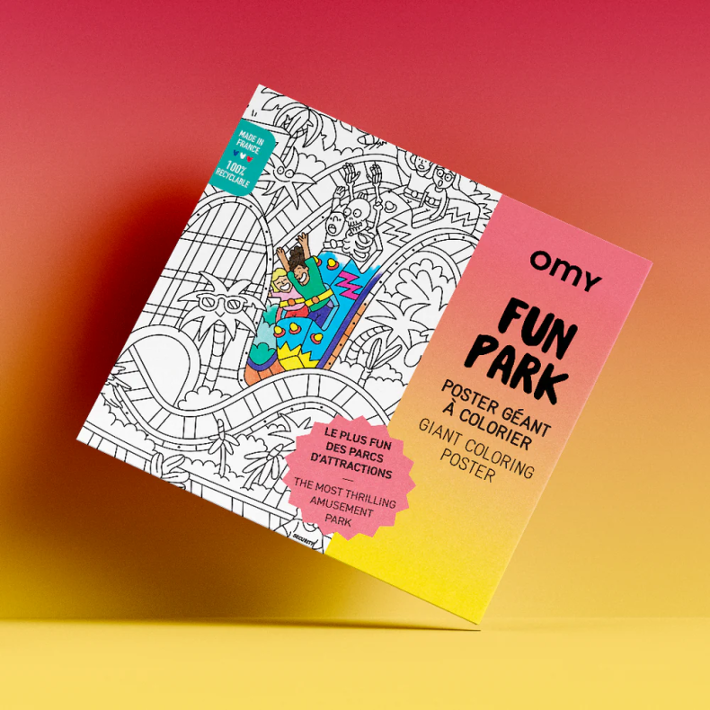 OMY | Farvelgningsplakat - Forlystelsespark