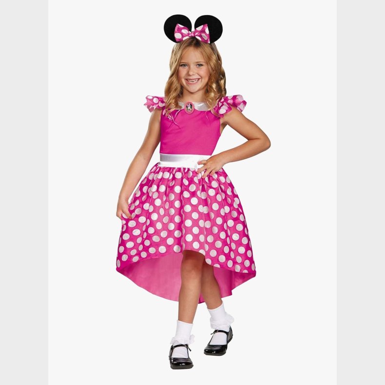 Disney Minnie Mouse Prinsessekostume Minnie Classic, Pink, 3-4 �r