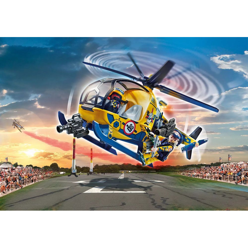 Air Stunt Show Helikopter med filmcrew