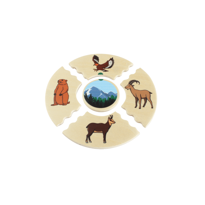 Beleduc | Puslespil i ske - Dyrenes levesteder, 5 stk