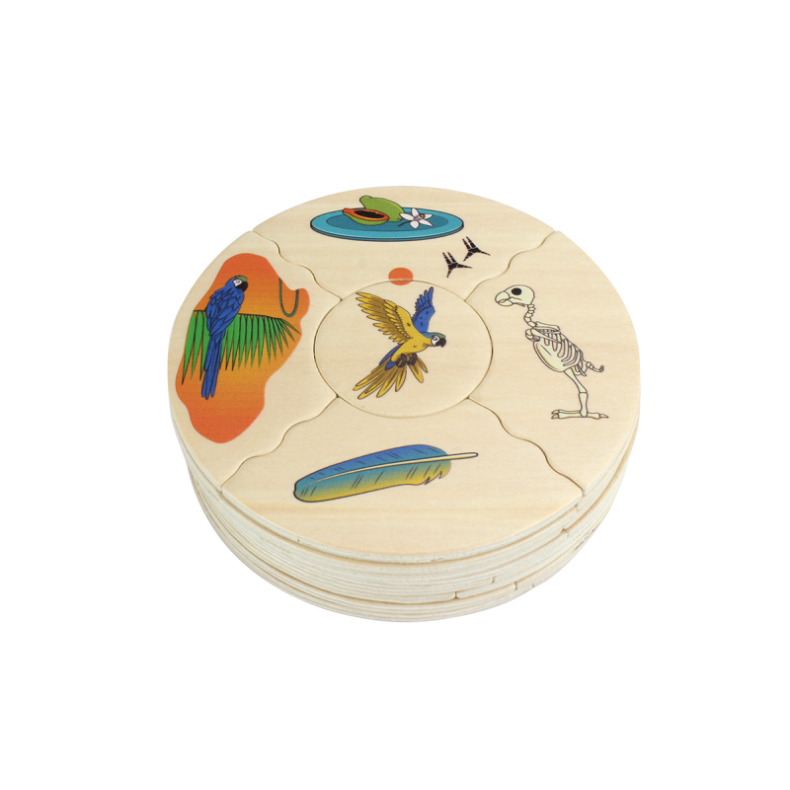 Beleduc | Puslespil i ske - Dyrearter, 5 stk