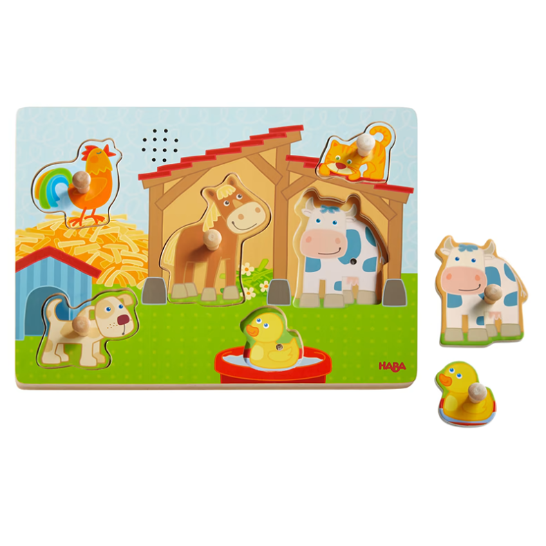 Haba | Knoppuslespil med lyd - Bondegrdsdyr