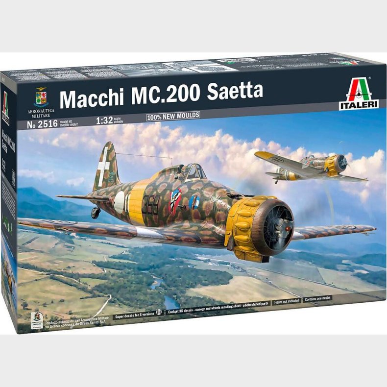 Italeri 2516 - Macchi Mc.200 Model Fly Bygges�t - 1:32
