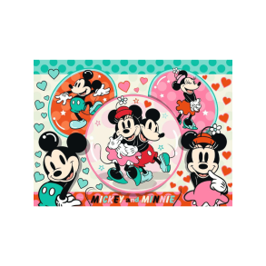 Puslespil, Disney The Dream Couple Mickey & Minnie 150 Brikker - Legekammeraten.dk